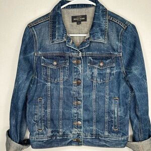 J. Crew Indigo Denim Jacket dark blue women’s size small